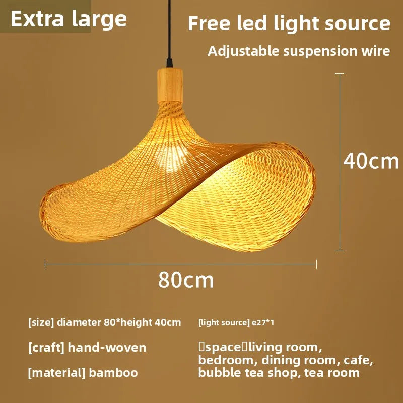 Lantern — Handwoven Bamboo Pendant Light