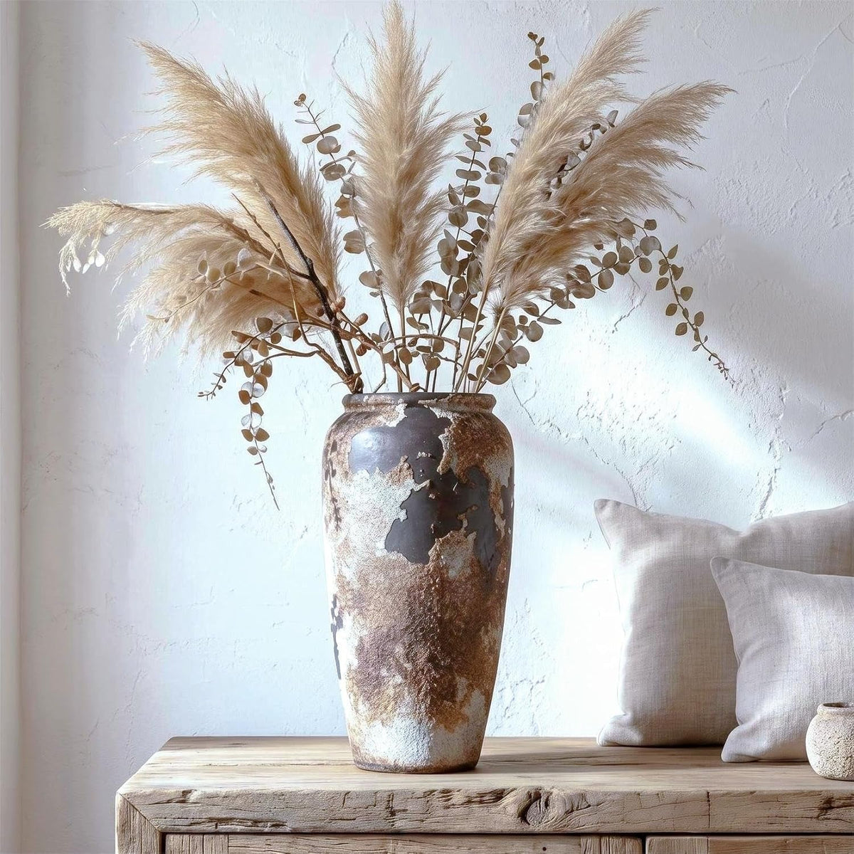 Terra — Tall Terracotta Farmhouse Vase, 11.4"