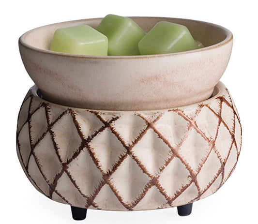 “Candle Warmers Lattice Candle & Fragrance Warmer – Classic Christmas Home Accent”