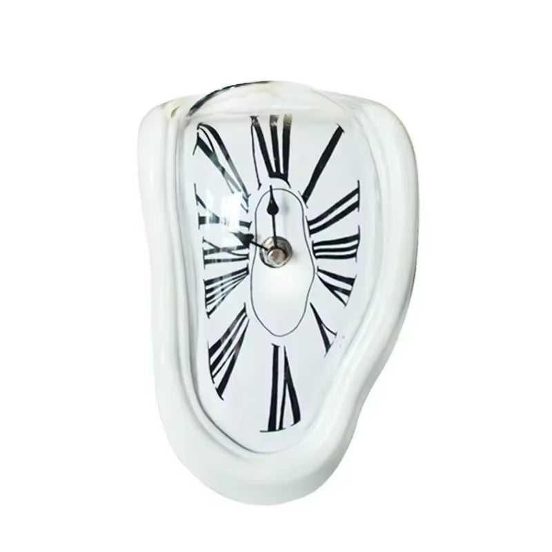 Surreal Melting Wall Clock – Salvador Dali Inspired Distorted Wall Decor