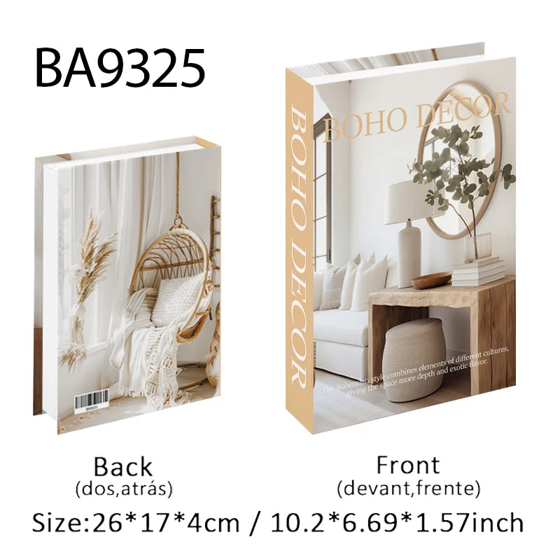 Designer Faux Book Storage Box – Luxury Coffee Table Decor with Hidden Storage