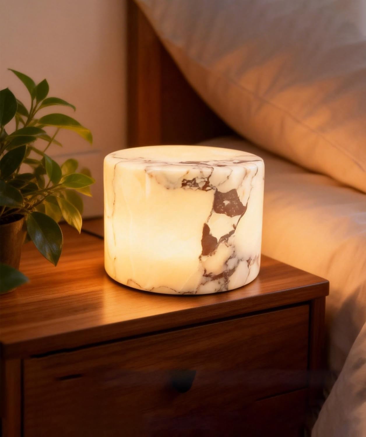 Marble — Natural marble touch lamp, cordless