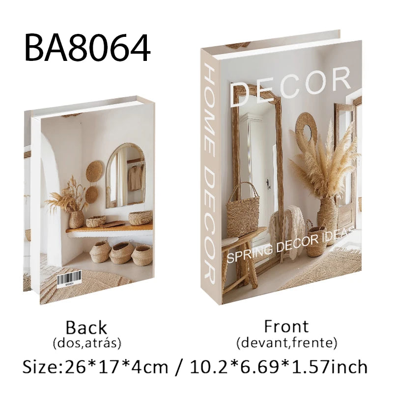 Designer Faux Book Storage Box – Luxury Coffee Table Decor with Hidden Storage
