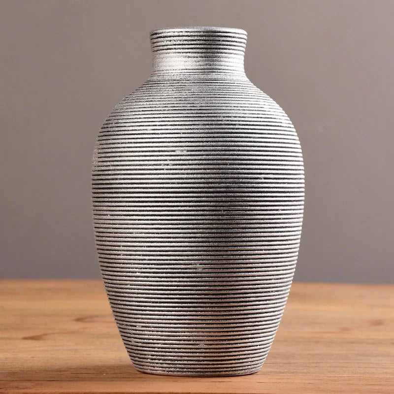 Nordic Origami Ceramic Vase – Modern Minimalist Flower Vase for Home Decor