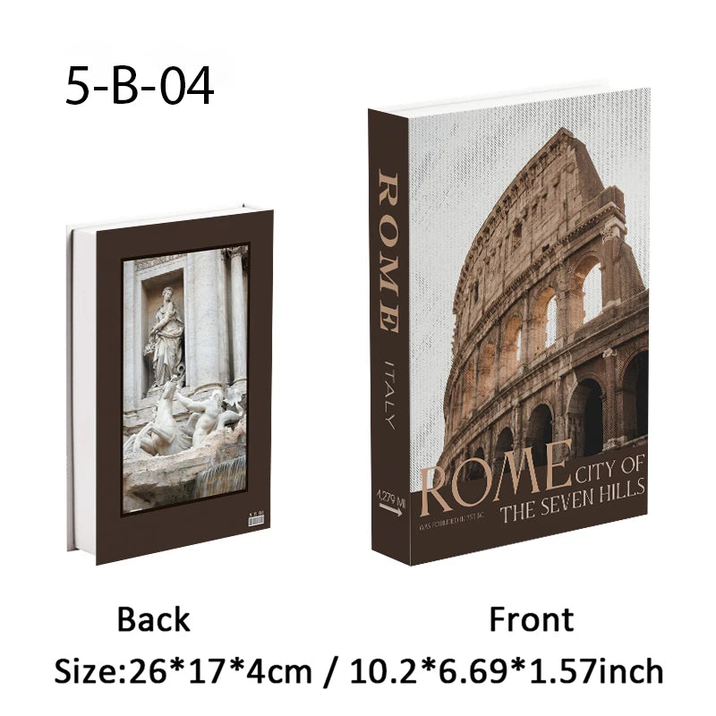 Designer Faux Book Storage Box – Luxury Coffee Table Decor with Hidden Storage