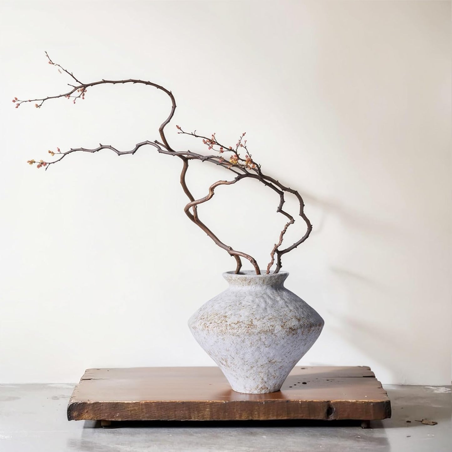 Rust — Textured Rustic Pottery Vase, 6.3"