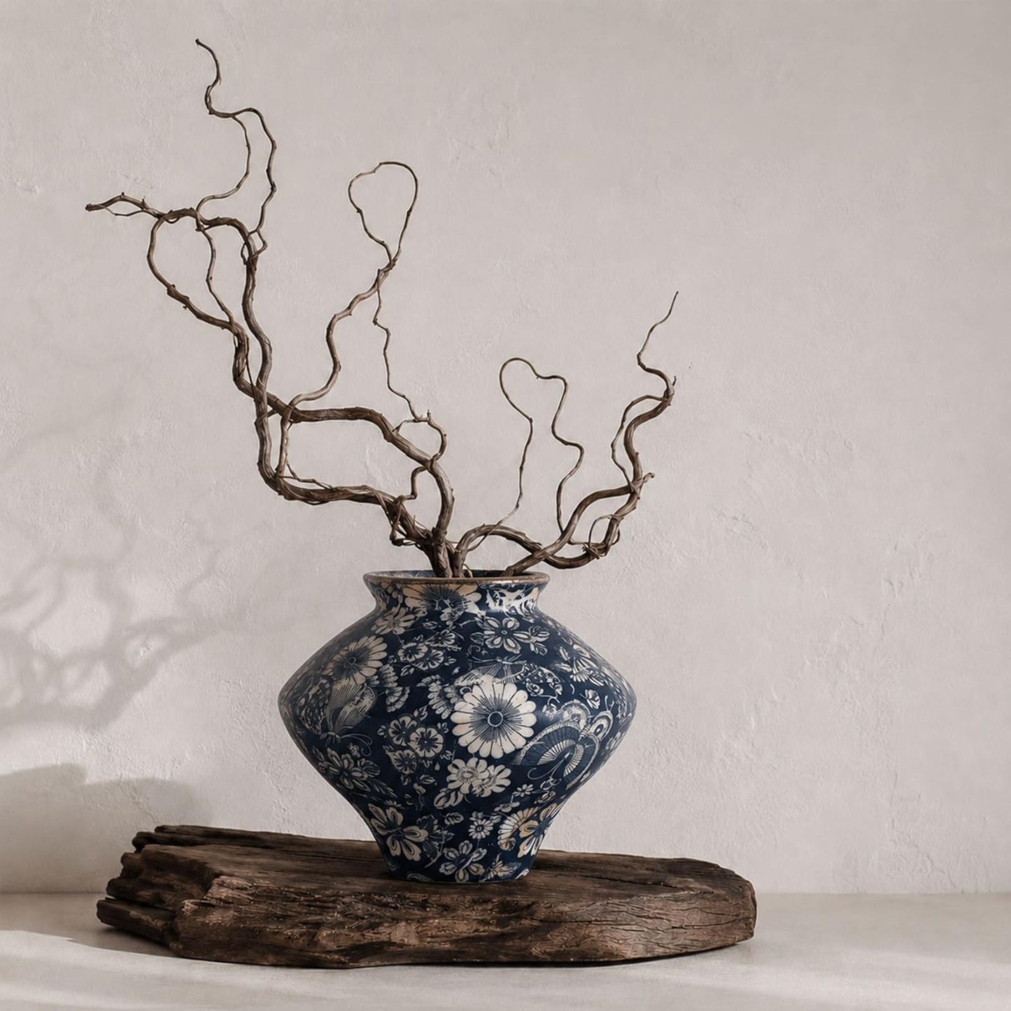 Rust — Textured Rustic Pottery Vase, 6.3"