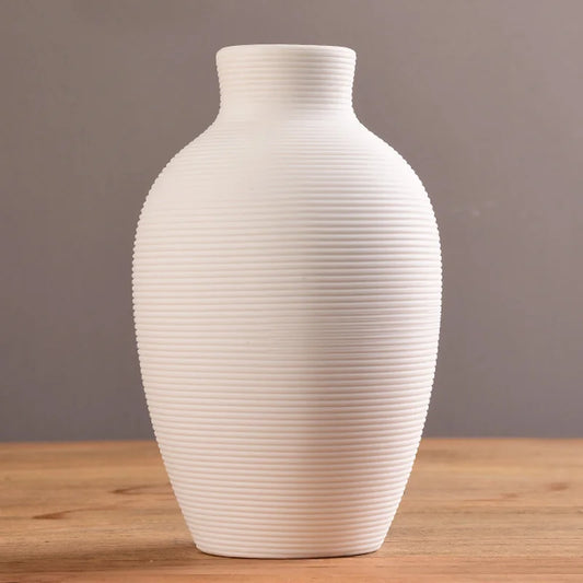 Nordic Origami Ceramic Vase – Modern Minimalist Flower Vase for Home Decor