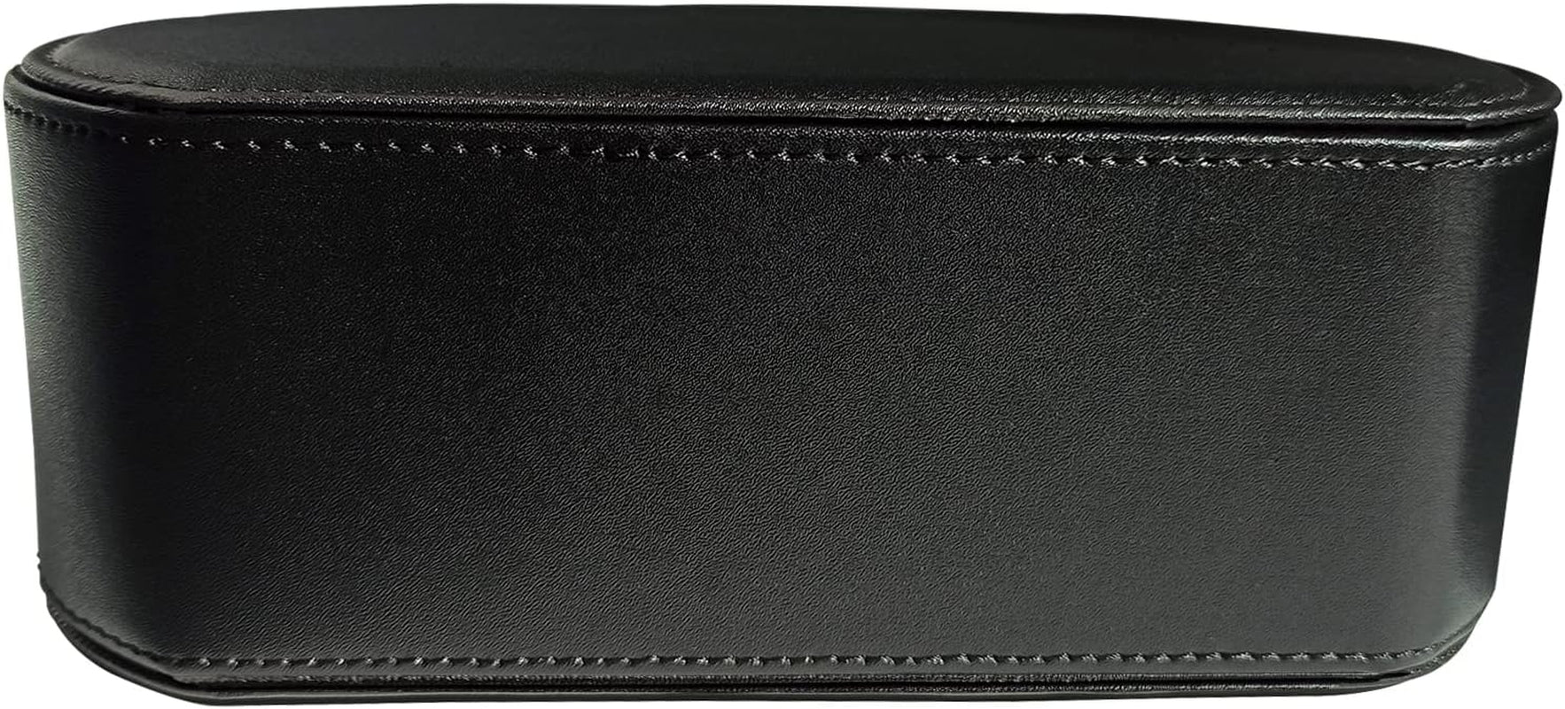 Leather Remote Control Holder – 5 Compartment TV Remote Caddy and Desktop Organizer for Bedside Table or Office Desk