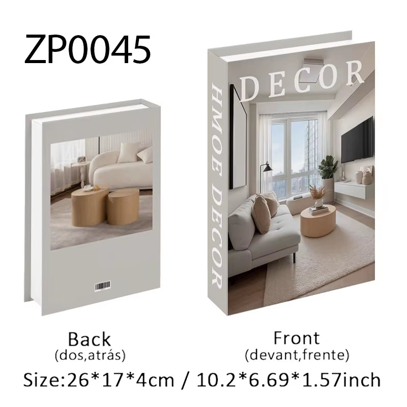 Designer Faux Book Storage Box – Luxury Coffee Table Decor with Hidden Storage