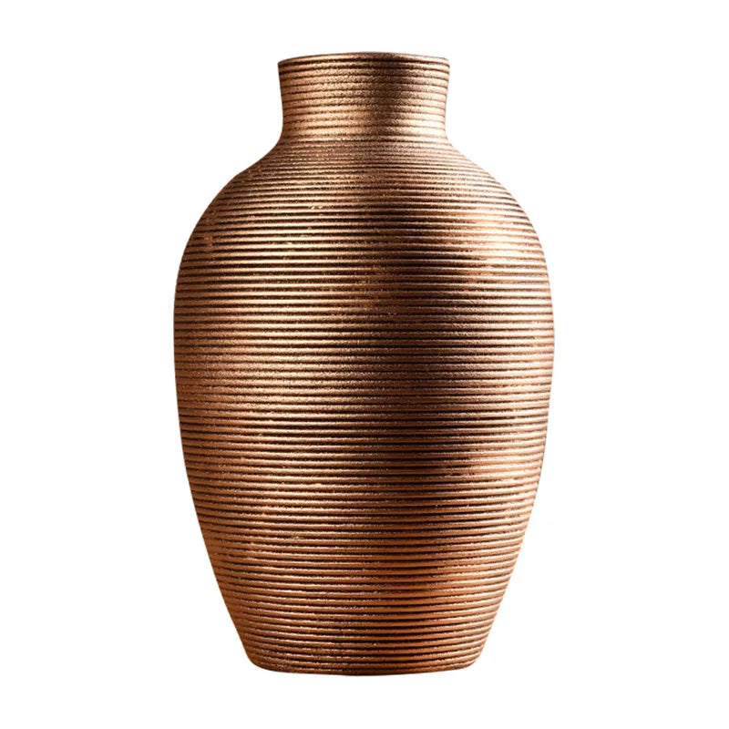 Nordic Origami Ceramic Vase – Modern Minimalist Flower Vase for Home Decor