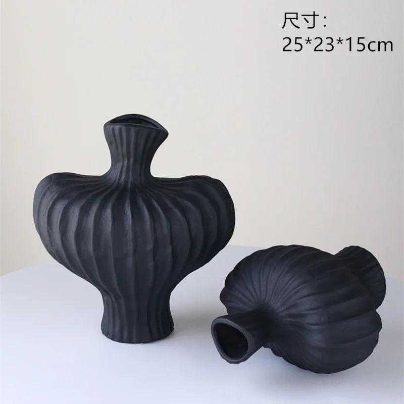 Dusk — Black Belly Ceramic Vase