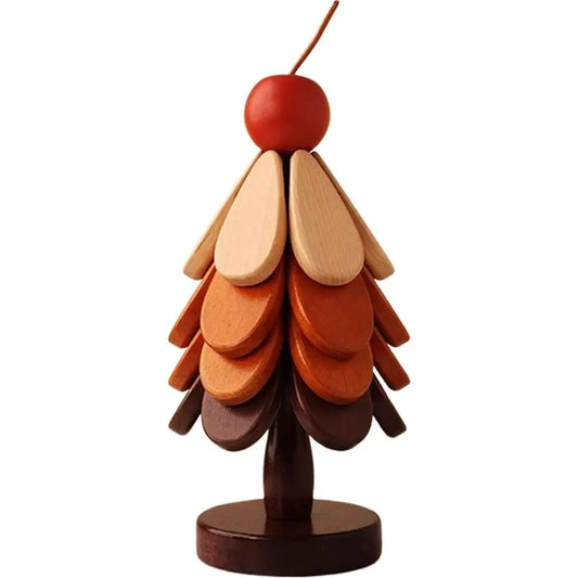 Wooden Christmas Tree Coaster Set – Heat-Resistant Insulation Mat for Holiday Dining & Décor