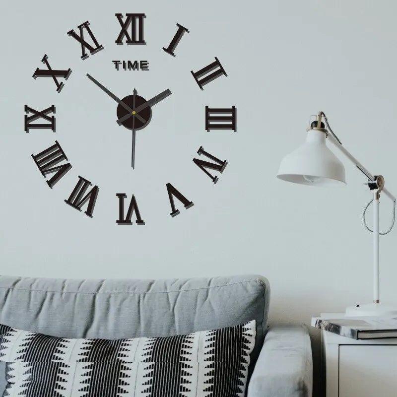 Lune & Leaf Aurelia 3D Roman Mirror Clock