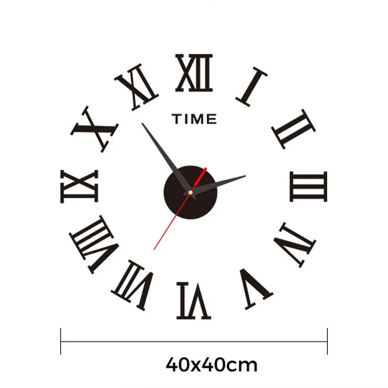 Lune & Leaf Aurelia 3D Roman Mirror Clock