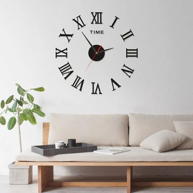 Lune & Leaf Aurelia 3D Roman Mirror Clock
