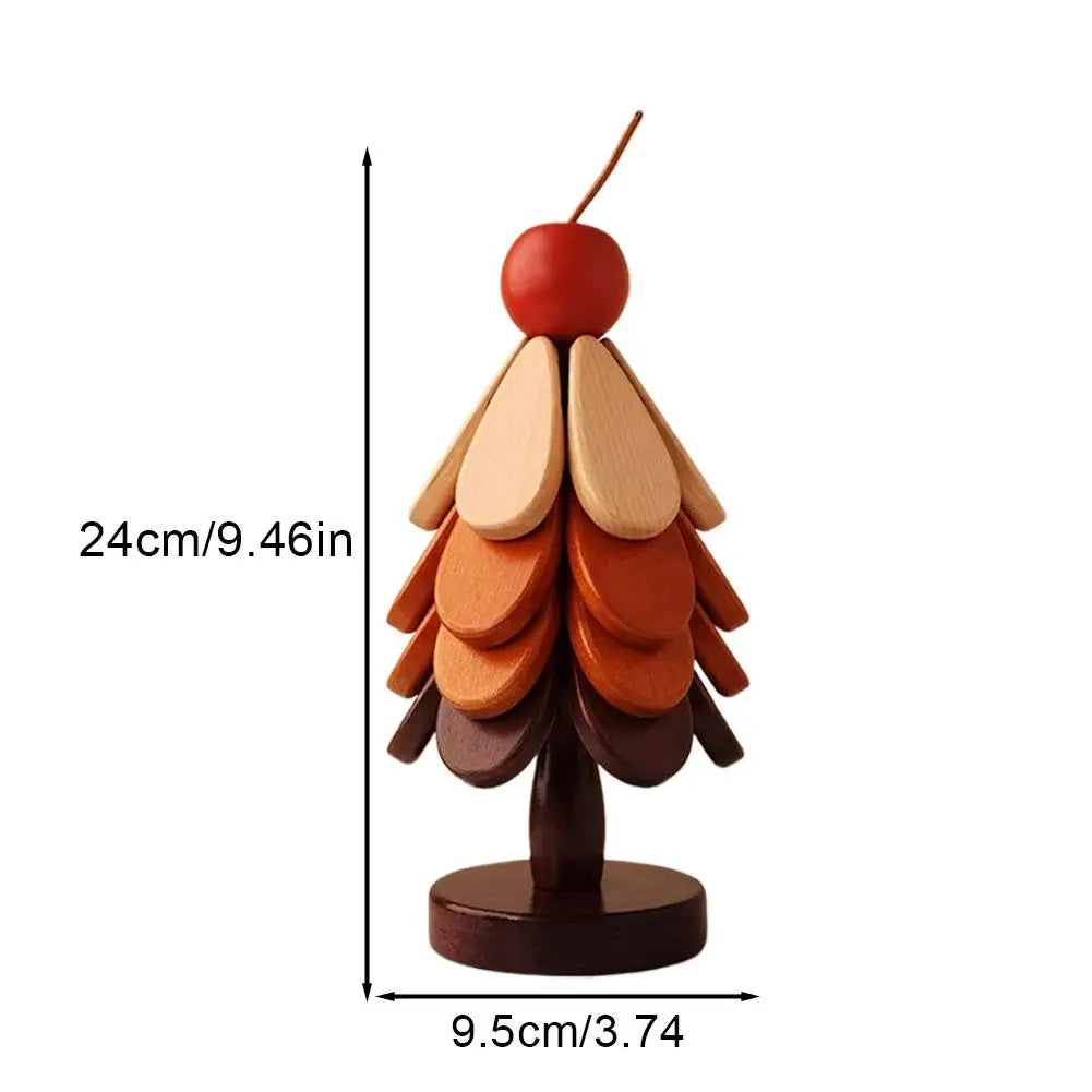 Wooden Christmas Tree Coaster Set – Heat-Resistant Insulation Mat for Holiday Dining & Décor