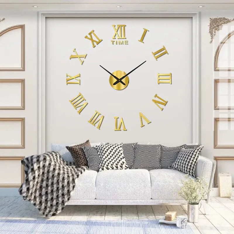 Lune & Leaf Aurelia 3D Roman Mirror Clock