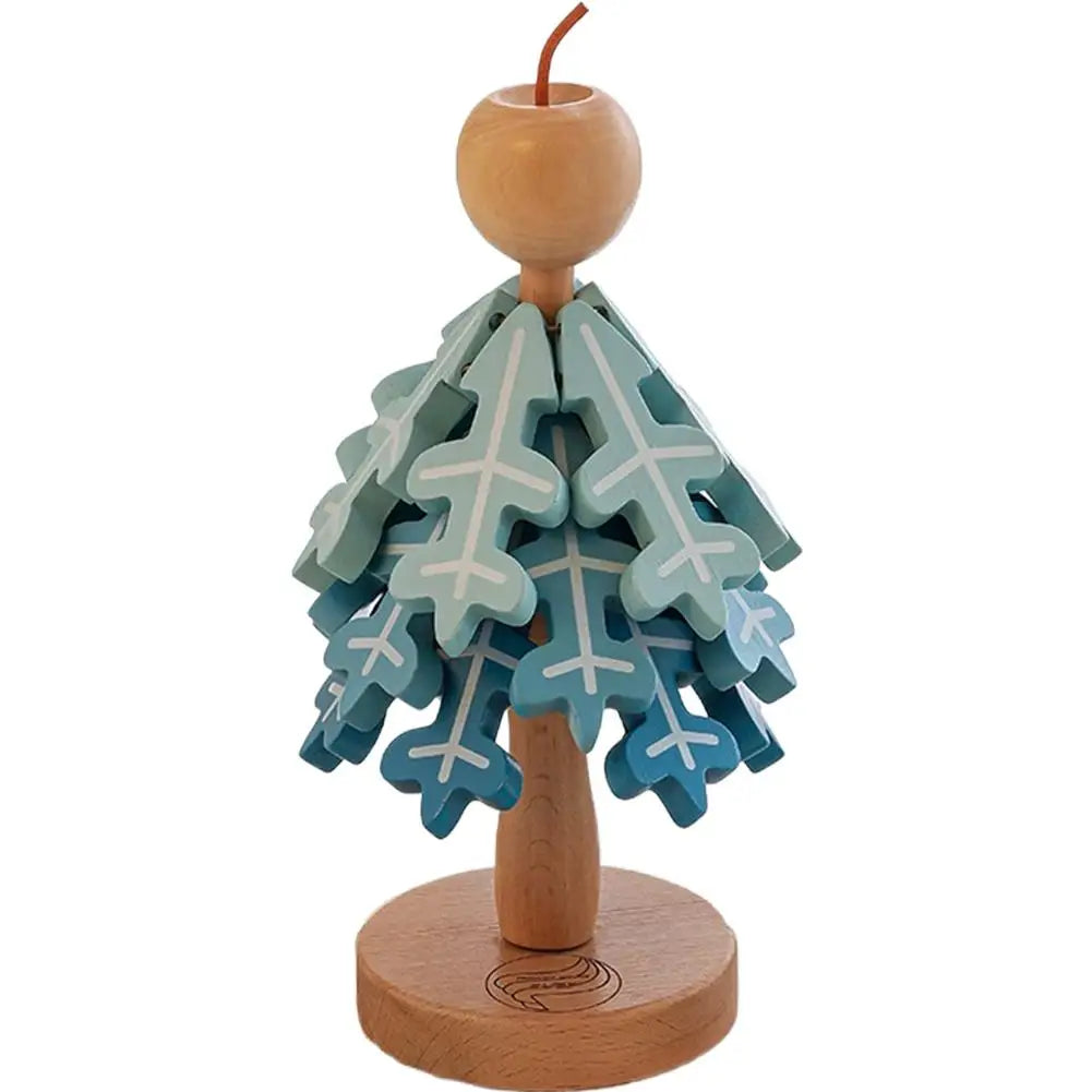 Wooden Christmas Tree Coaster Set – Heat-Resistant Insulation Mat for Holiday Dining & Décor