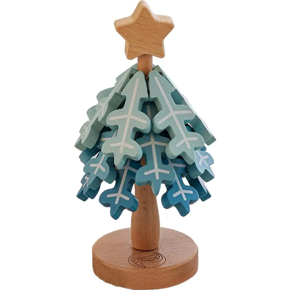 Wooden Christmas Tree Coaster Set – Heat-Resistant Insulation Mat for Holiday Dining & Décor