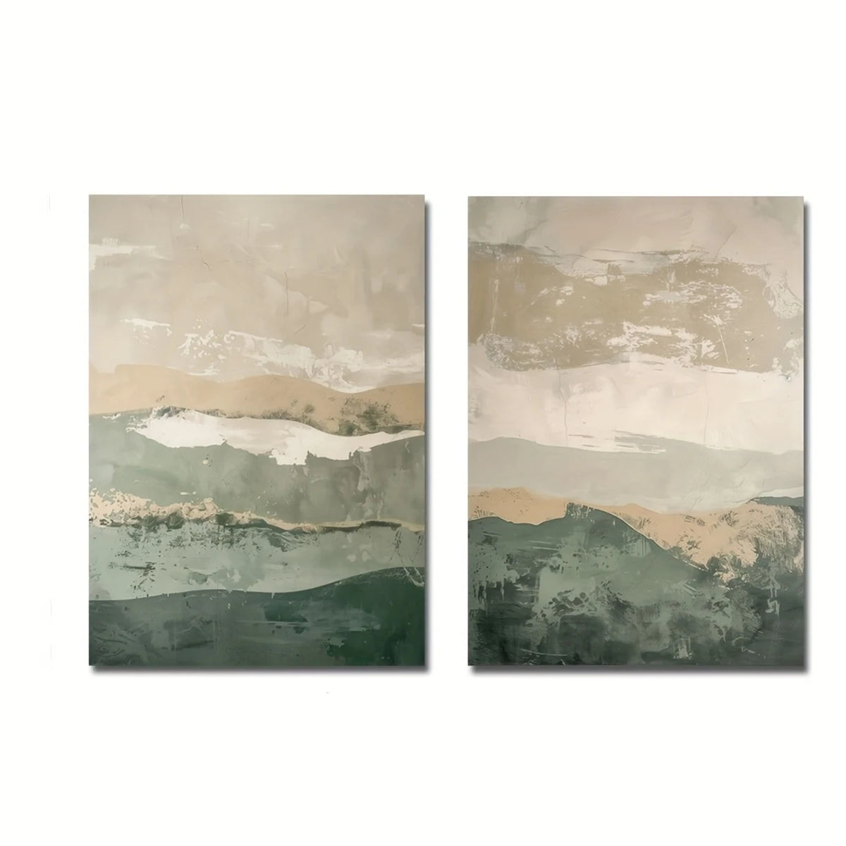 Ridge — Abstract Mountain Canvas Print, Set of 2