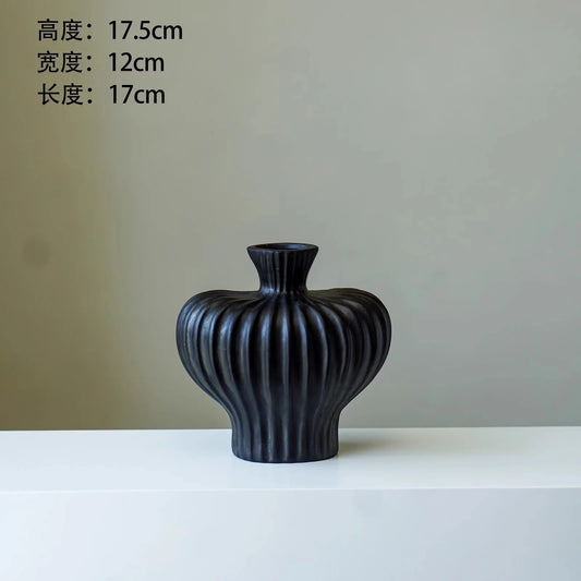 Dusk — Black Belly Ceramic Vase