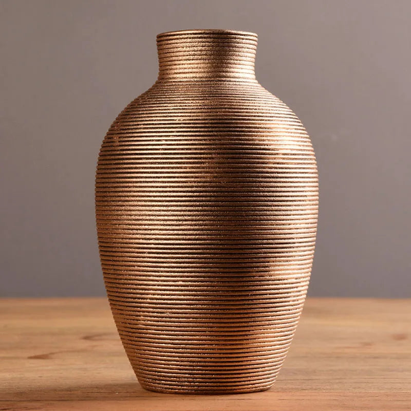 Nordic Origami Ceramic Vase – Modern Minimalist Flower Vase for Home Decor