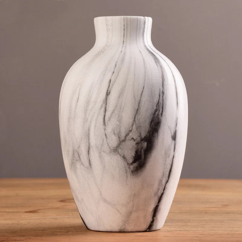 Nordic Origami Ceramic Vase – Modern Minimalist Flower Vase for Home Decor