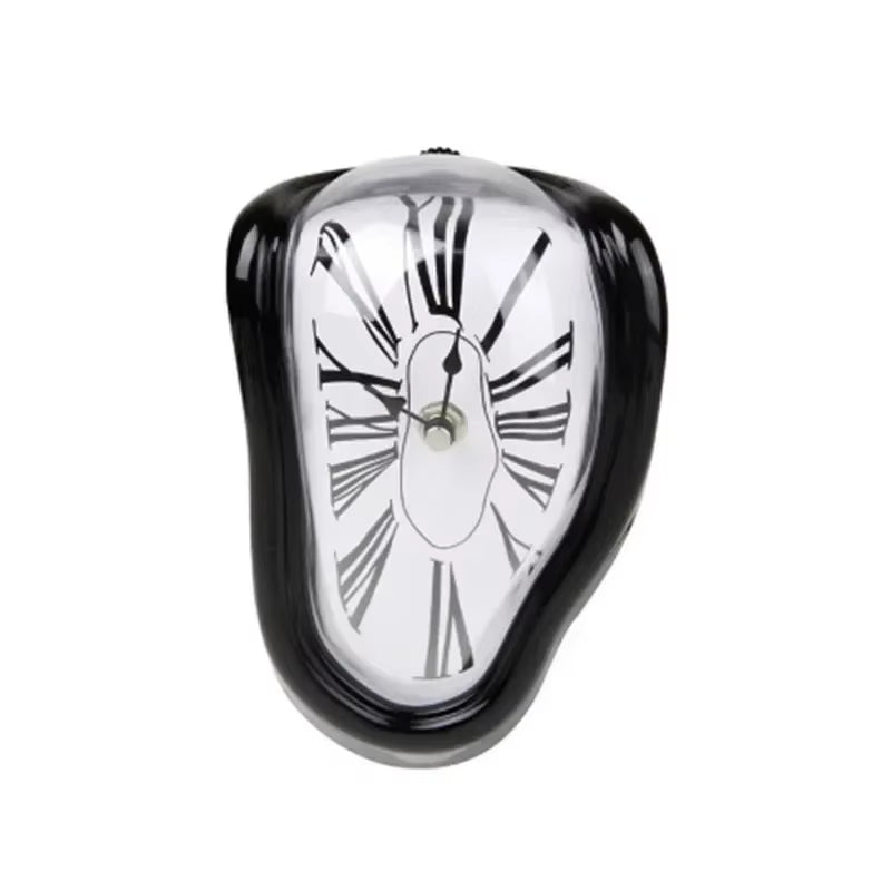 Surreal Melting Wall Clock – Salvador Dali Inspired Distorted Wall Decor