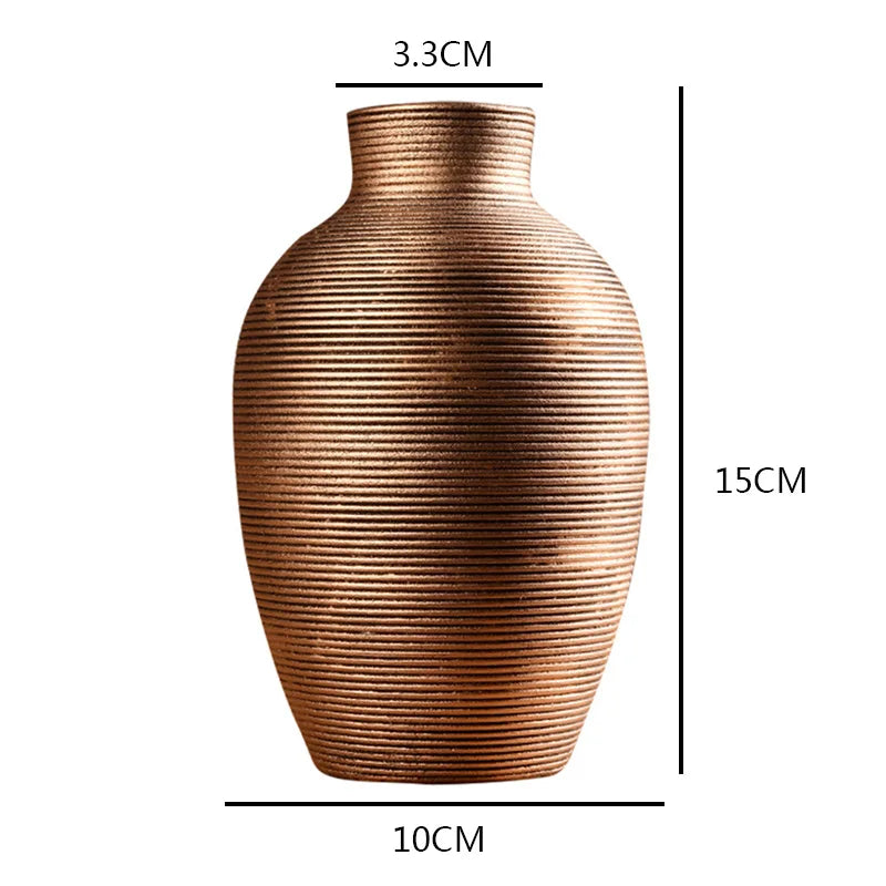 Nordic Origami Ceramic Vase – Modern Minimalist Flower Vase for Home Decor