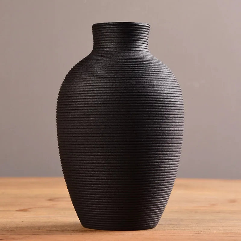 Nordic Origami Ceramic Vase – Modern Minimalist Flower Vase for Home Decor