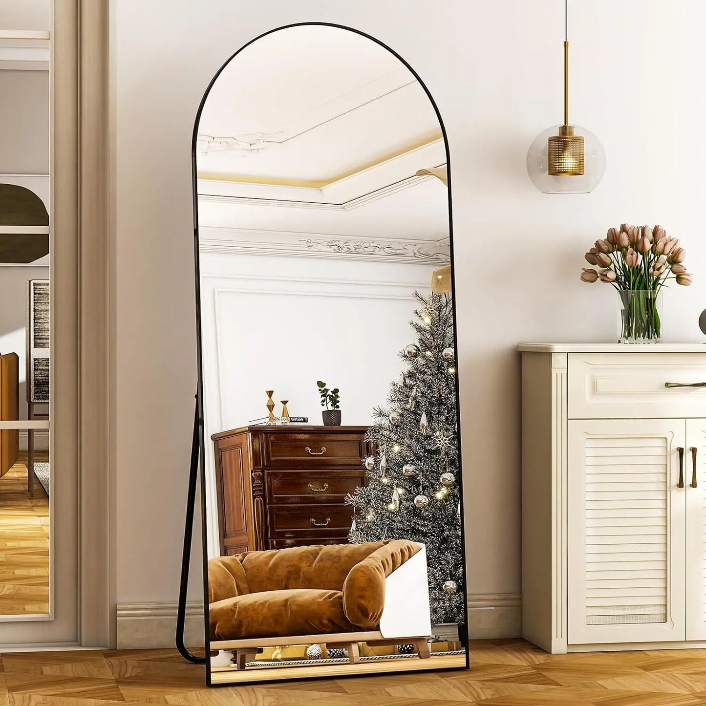 Arch — Full length arched floor mirror, 26" x 71"